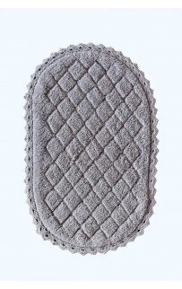 Florence (серая) Коврик для ванной кружевной 60х100