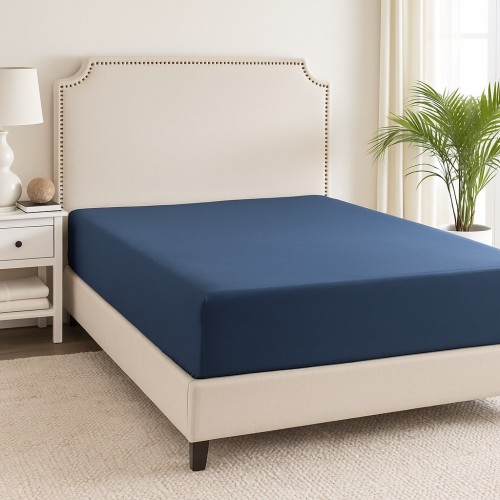 Трисс (синяя) Простыня 180х200х20