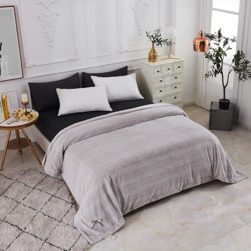 Флоренс (серая) Покрывало 160х220 Sofi De MarkO