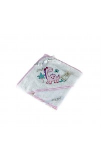 FANNY DINO (белый) полотенце Уголок Мочалка Мах. 80х80 Sofi De MarkO