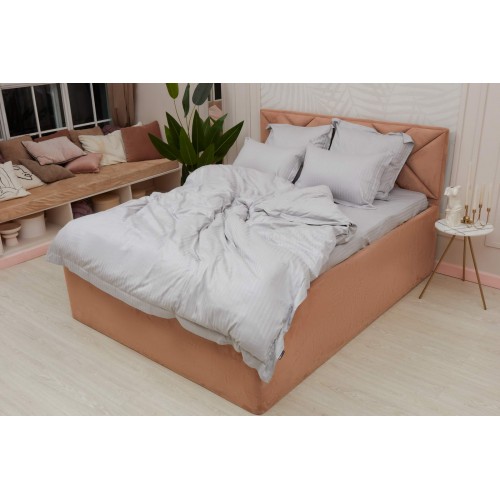 Моне (серый) страйп сатин 1.6 Sofi De MarkO