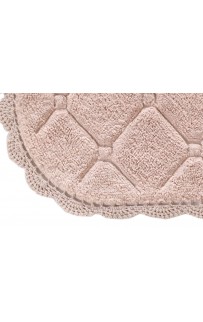 Brianna (пудра) Коврик для ванной кружевной 60х100