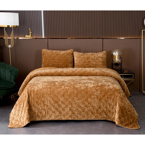 Алира (горчичный) Покрывало 240x260