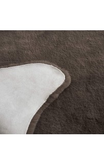 Коврик Плюшевый (шоколад) 80х120