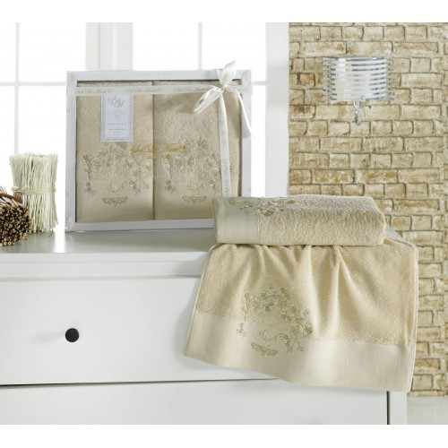FLORI (беж) 50x90-70х140 комплект полотенец Sofi De MarkO