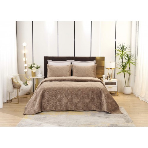 Ариэль (коричневый) Покрывало 240x280 Sofi De MarkO