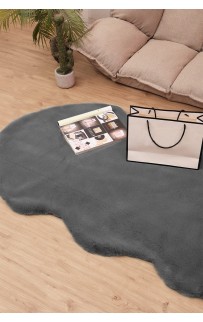 Коврик Плюшевый (антрацит) 80х120