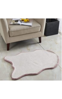 Коврик Плюшевый (пудра) 60х90