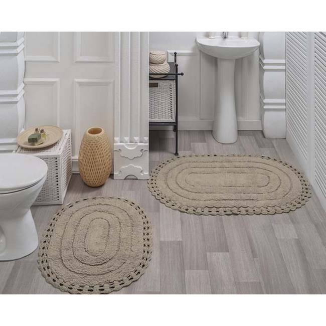 YANA (капучино) Коврик для ванной кружевной 50х70