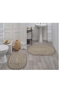 YANA (капучино) Коврик для ванной кружевной 60х100