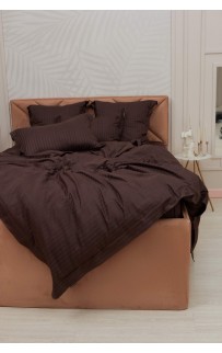 Моне (шоколад) страйп сатин Евро Моне (шоколад) страйп сатин Евро