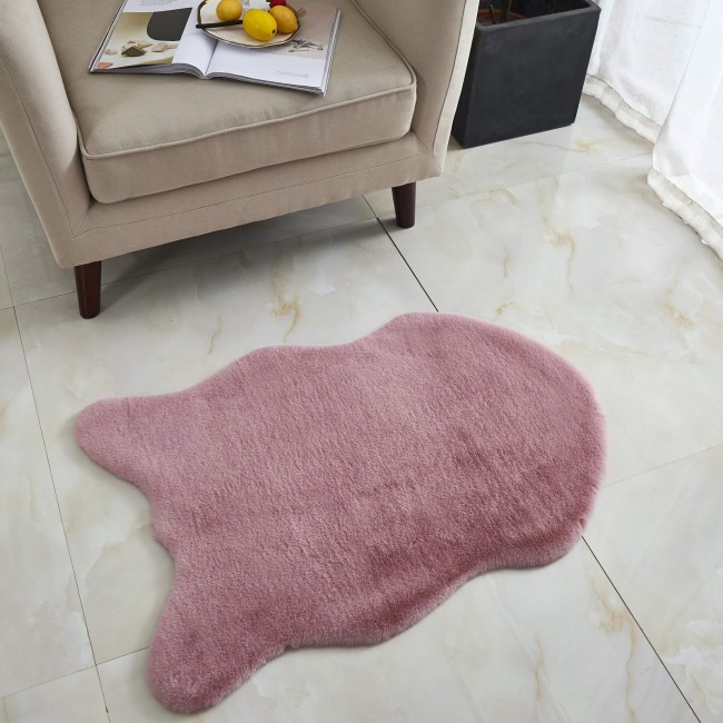 Коврик Плюшевый (пудра) 60х90