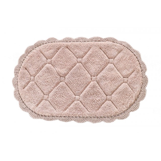 Brianna (пудра) Коврик для ванной кружевной 60х100
