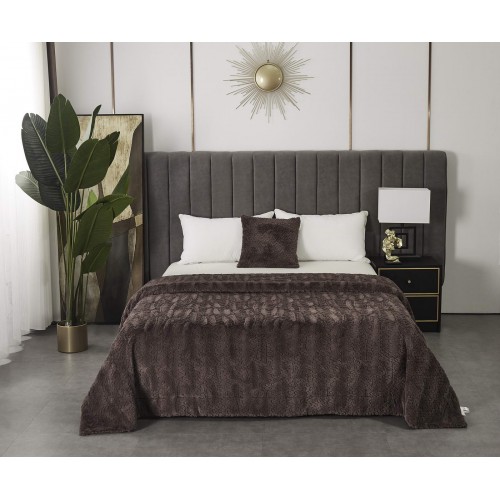 Теодор (шоколад) Покрывало 210х230 Sofi De MarkO