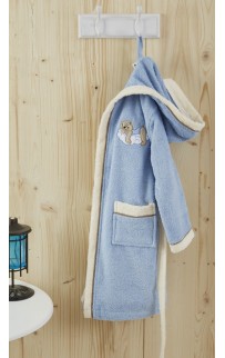 SEVIL (голубой) Халат детский 4-5 года