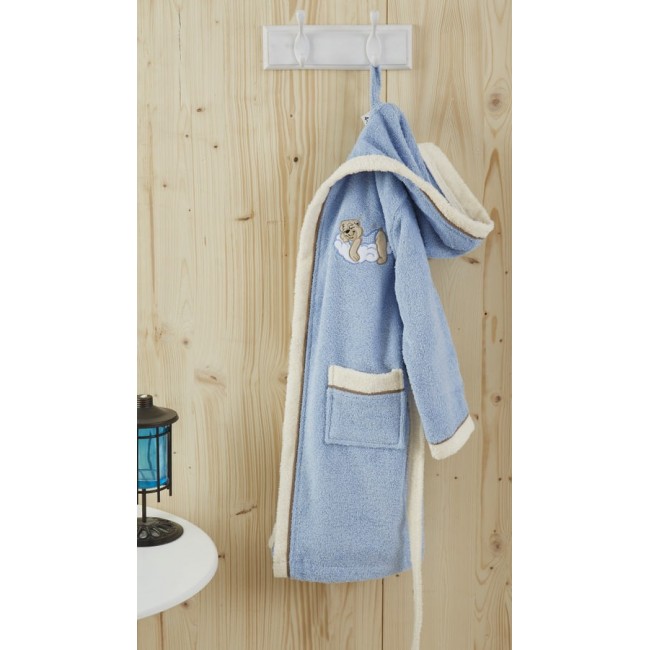 SEVIL (голубой) Халат детский 4-5 года