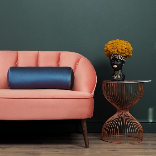 Блейк (синяя) Подушка-валик 50х18х18 Sofi De MarkO