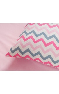 Зигзаг (розовый) КПБ детский Siberia