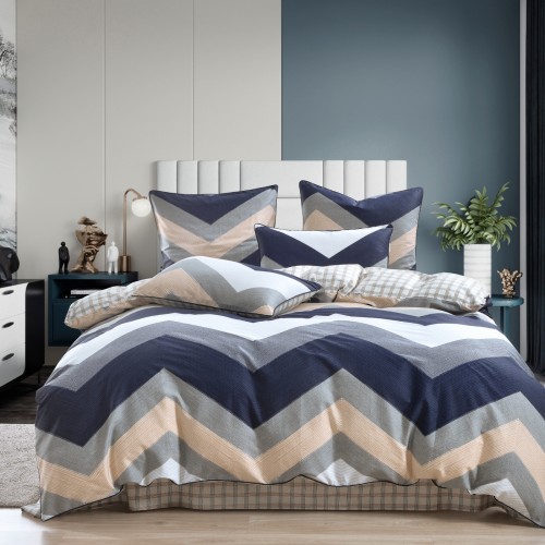 Девис (синий) комплект постельного белья сатин Евро Sofi De MarkO