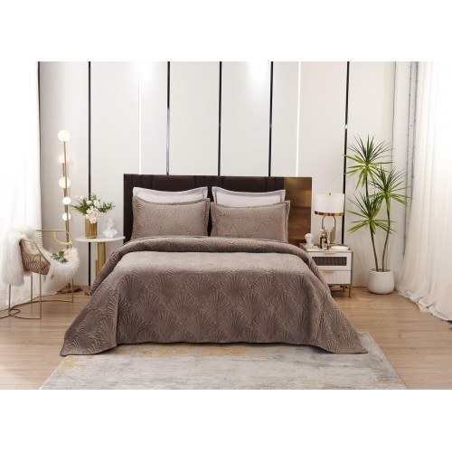 Ариэль (капучино) Покрывало 240x260 Sofi De MarkO