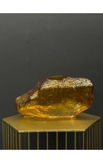 Ирен (янтарь) Ваза стеклянная 32х14х17см Sofi De MarkO