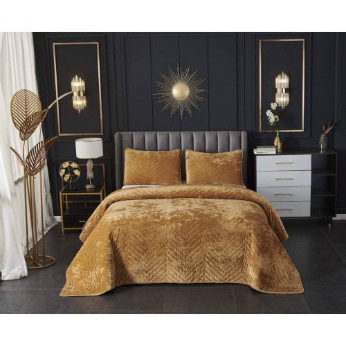 Фернанд (горчичное) Покрывало 240х260 Sofi De MarkO