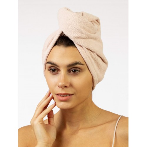 Beatrice (розовое) полотенце для сушки волос 26х58см