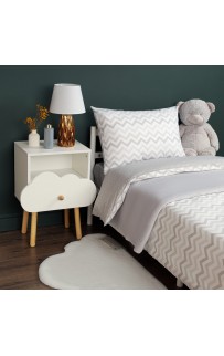 Зигзаг (серый) КПБ детский Siberia