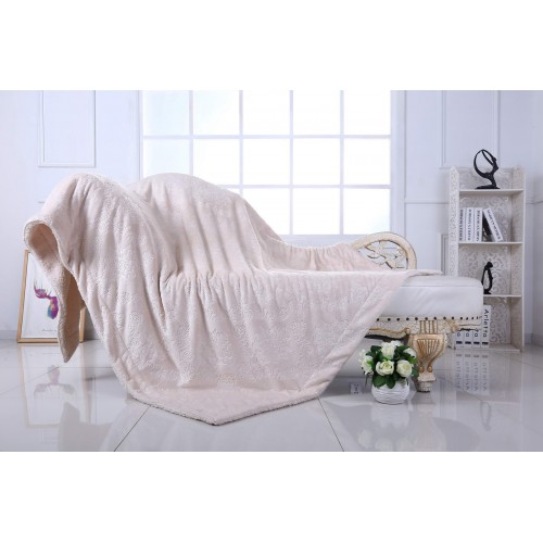 Верди (беж) Плед 220х240 Sofi De MarkO