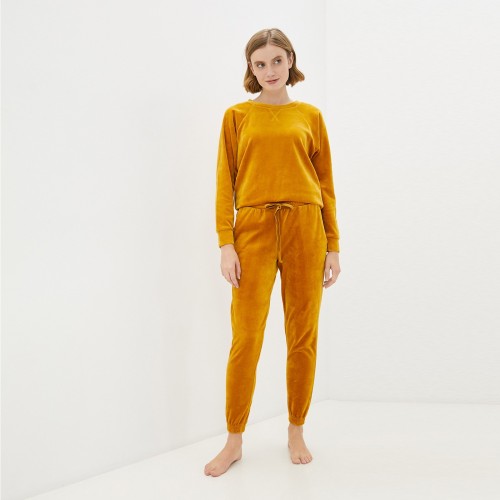 Лорен (горчичный) XS Костюм велюровый Sofi De MarkO