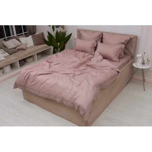 Моне (чайная роза) страйп сатин Евро Sofi De MarkO