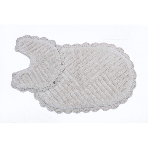 EMMA (крем) набор ковриков для ванной кружевной 60х100 и 50х50 Sofi De MarkO