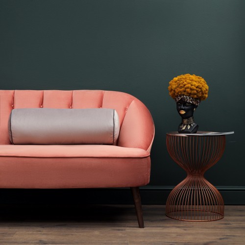 Блейк (серая) Подушка-валик 50х18х18 Sofi De MarkO