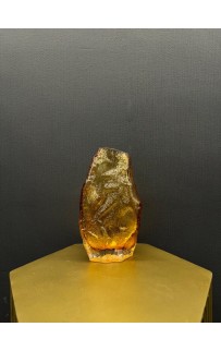 Ирен (янтарь) Ваза стеклянная 16х12х26см Sofi De MarkO