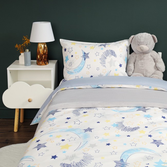 Звездочки (голубой) КПБ детский Siberia Звездочки (голубой) КПБ детский Siberia