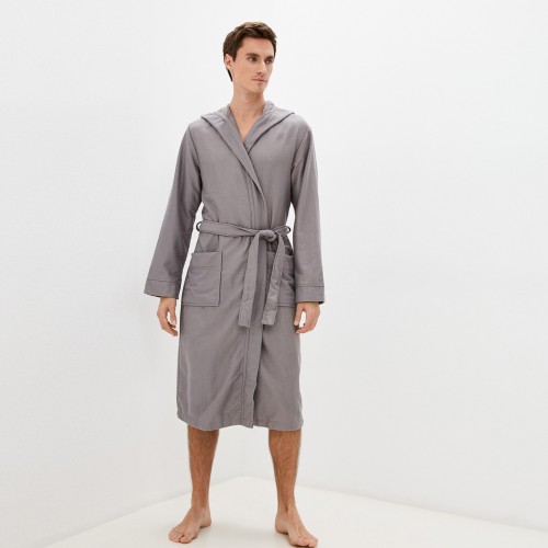 Марвин (серый) S Мужской Халат с капюшоном Sofi De MarkO