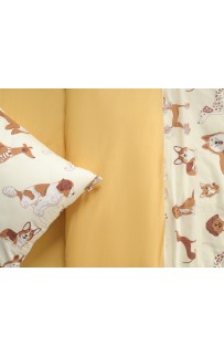 Собачки (желтый) КПБ детский Siberia Собачки (желтый) КПБ детский Siberia