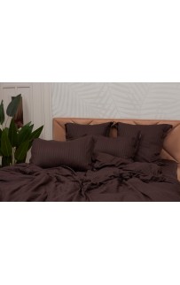 Моне (шоколад) страйп сатин Евро Моне (шоколад) страйп сатин Евро