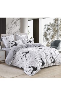 Панда (белый) КПБ сатин Евро