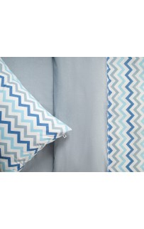 Зигзаг (голубой) КПБ детский Siberia