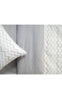 Зигзаг (серый) КПБ детский Siberia