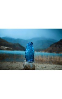 Ирен (синяя) Ваза стеклянная 16х11х38см Sofi De MarkO