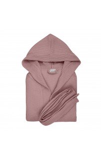 Naomi (марсала) L (р.56-58) Халат вафельный с капюшоном Sofi De MarkO