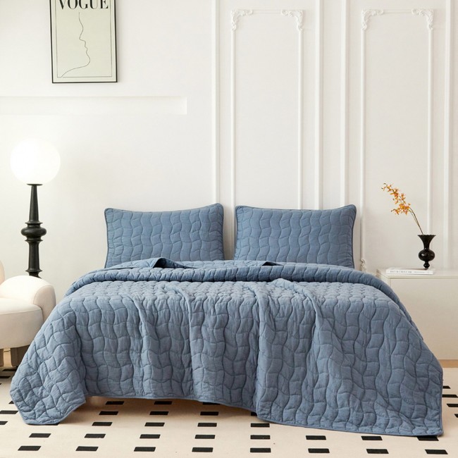 Минелла (серо-голубой) Покрывало 230х250 Sofi De MarkO