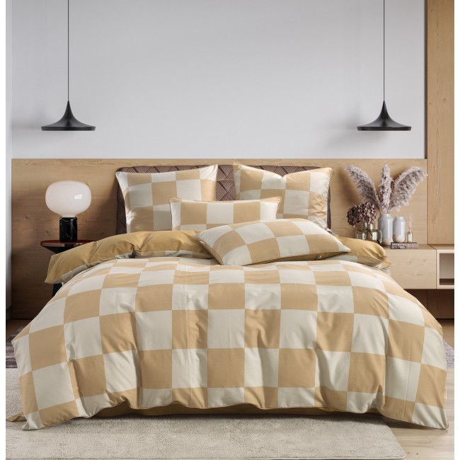 Джерри (беж) комплект постельного белья сатин Евро Sofi De MarkO