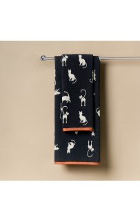 Kitty (черное) 70х140 Полотенце Махровое Sofi De MarkO