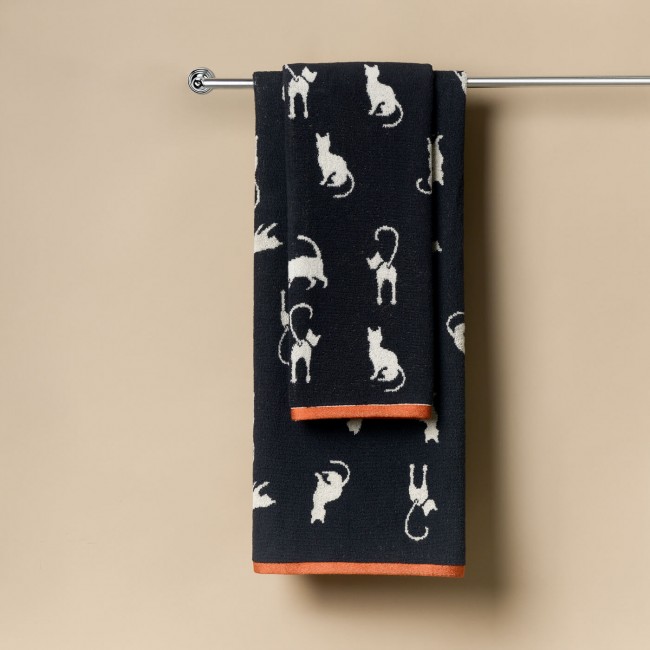 Kitty (черное) 70х140 Полотенце Махровое Kitty (черное) 70х140 Полотенце Махровое