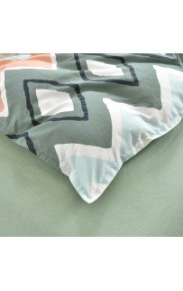 Пейтон (зеленый) КПБ сатин 2х