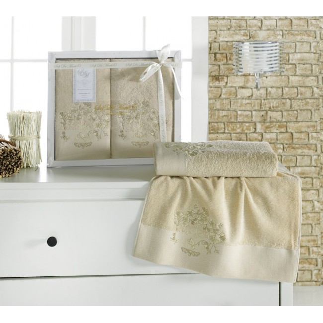 FLORI (беж) 50x90-70х140 комплект полотенец Sofi De MarkO