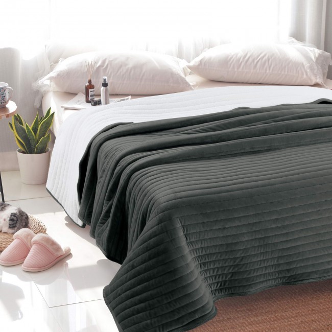 Либерти (темно-серый) Покрывало 220х240 Sofi De MarkO